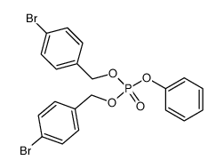 bis(4-bromobenzyl) phenyl phosphate Structure