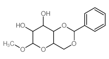 a-D-Mannopyranoside, methyl4,6-O-(phenylmethylene)- Structure