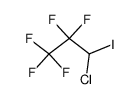 3-chloro-1,1,1,2,2-pentafluoro-3-iodo-propane结构式