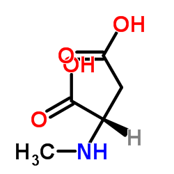 N-甲基-L-天冬氨酸结构式