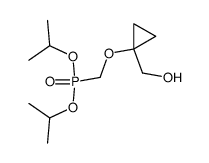 diisopropyl {[1-(hydroxymethyl)cyclopropyl]oxy}methylphosphonate结构式