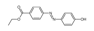 4-(4-hydroxy-phenylazo)benzoic acid ethyl ester Structure