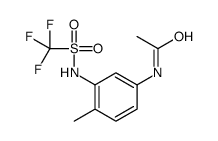 N-[4-methyl-3-(trifluoromethylsulfonylamino)phenyl]acetamide Structure