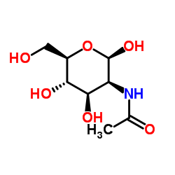N-乙酰-D-甘露糖胺结构式