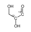 DL-[1,2-13C2]甘油醛结构式