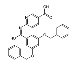 6-[[3,5-bis(phenylmethoxy)benzoyl]amino]pyridine-3-carboxylic acid结构式
