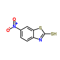 6-nitro-1,3-benzothiazole-2-thiol structure