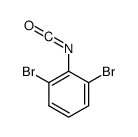 1,3-dibromo-2-isocyanatobenzene Structure