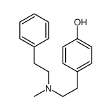 4-[2-[methyl(2-phenylethyl)amino]ethyl]phenol结构式