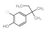 2-氯-4-叔戊基苯酚结构式