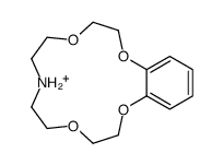 2,5,11,14-tetraoxa-8-azoniabicyclo[13.4.0]nonadeca-1(19),15,17-triene Structure