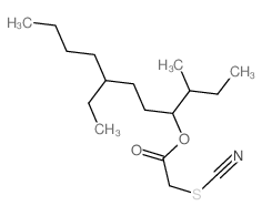 Acetic acid,2-thiocyanato-, 4-ethyl-1-(1-methylpropyl)octyl ester结构式