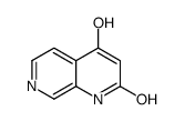 4-羟基-1,7-萘啶-2(1h)-酮结构式