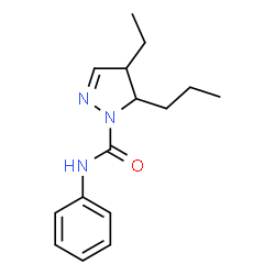 4-Ethyl-4,5-dihydro-N-phenyl-5-propyl-1H-pyrazole-1-carboxamide结构式