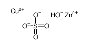 Copper-zinc sulfate complex Structure