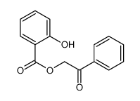 2-Hydroxybenzoic acid phenacyl ester Structure