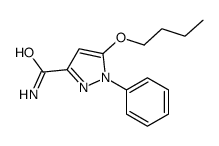 5-Butoxy-1-phenyl-1H-pyrazole-3-carboxamide结构式