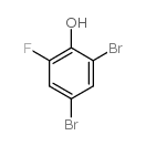 2,4-二溴-6-氟苯酚结构式