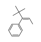 (E)-4,4-dimethyl-3-phenyl-2-penten Structure