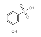 Benzenesulfonic acid,3-hydroxy- Structure