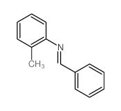 Benzenamine,2-methyl-N-(phenylmethylene)- Structure