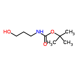 N-(3-羟丙基)氨基甲酸叔丁酯结构式