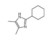 2-cyclohexyl-4,5-dimethyl-1H-imidazole结构式