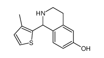 6-Isoquinolinol,1,2,3,4-tetrahydro-1-(3-methyl-2-thienyl)-(9CI)结构式