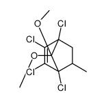 1,2,3,4-tetrachloro-7,7-dimethoxy-5-methylbicyclo[2.2.1]hept-2-ene结构式