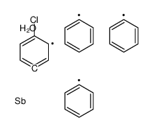 (4-chlorophenyl)-triphenylantimony,hydrate Structure