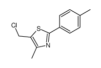 5-氯甲基-2-(4-甲基苯基)-4-甲基-1,3-噻唑结构式