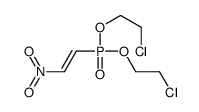 1-chloro-2-[2-chloroethoxy(2-nitroethenyl)phosphoryl]oxyethane结构式