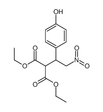diethyl 2-[1-(4-hydroxyphenyl)-2-nitroethyl]propanedioate Structure