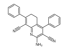 2-amino-4,7-diphenyl-5,6-dihydroquinoline-3,8-dicarbonitrile Structure