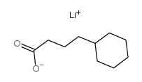 lithium cyclohexanebutyrate Structure