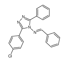 benzylidene-[3-(4-chloro-phenyl)-5-phenyl-[1,2,4]triazol-4-yl]-amine Structure
