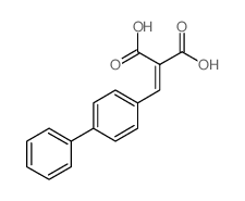 Propanedioic acid,2-([1,1'-biphenyl]-4-ylmethylene)-结构式
