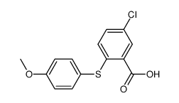 5-chloro-2-(4-methoxyphenylthio)benzoic acid Structure