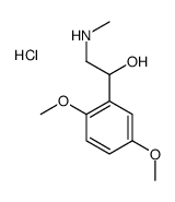 [2-(2,5-dimethoxyphenyl)-2-hydroxyethyl]-methylazanium,chloride结构式