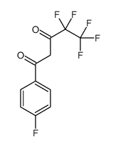 4,4,5,5,5-PENTAFLUORO-1-(4-FLUORO-PHENYL)-PENTANE-1,3-DIONE structure