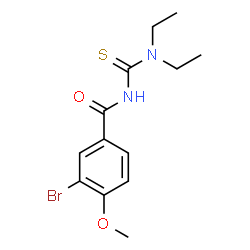 3-bromo-N-[(diethylamino)carbonothioyl]-4-methoxybenzamide结构式