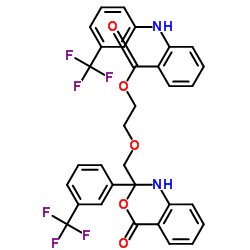 Oxydi-2,1-ethanediyl bis(2-{[3-(trifluoromethyl)phenyl]amino}benzoate) Structure