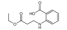 2-[(3-ethoxy-3-oxopropyl)amino]benzoic acid Structure