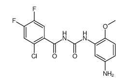 1-(5-amino-2-methoxyphenyl)-3-(2-chloro-4,5-difluorobenzoyl)urea Structure
