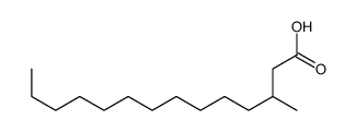 3-methyltetradecanoic acid Structure