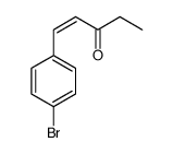 1-(4-bromophenyl)pent-1-en-3-one结构式
