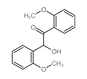 Ethanone, 2-hydroxy-1,2-bis(2-methoxyphenyl)-结构式