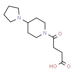 4-Oxo-4-(4-pyrrolidin-1-yl-piperidin-1-yl)-butyric acid结构式
