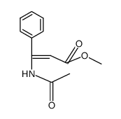 2-Propenoic acid, 3-(acetylamino)-3-phenyl-, Methyl ester, (2Z)-结构式
