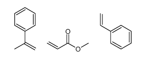 methyl prop-2-enoate,prop-1-en-2-ylbenzene,styrene Structure